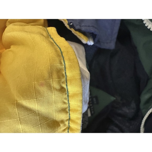 VINTAGE Tommy Hilfiger Sailing Gear Colorblock 90s Jacket Mens XL Green Navy - Picture 7 of 16